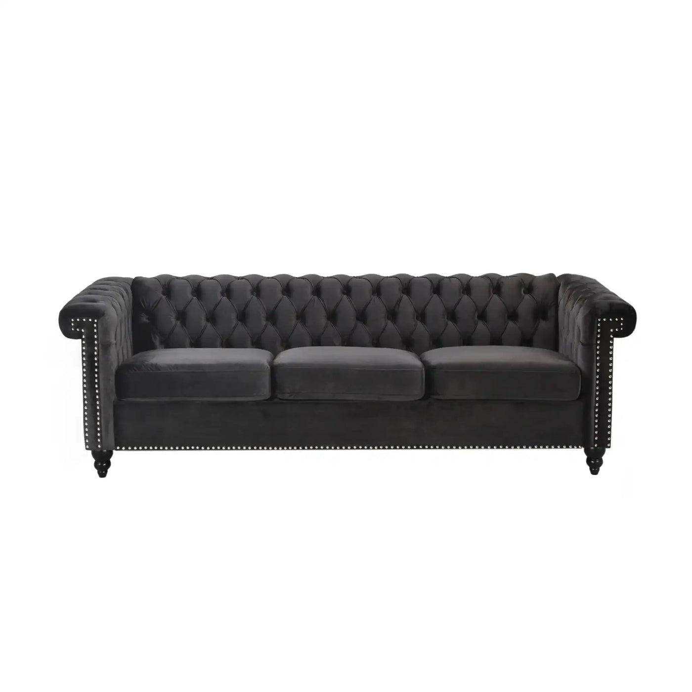 Chesterfield Style 3 Seater Sofa With Deep Button Tufting by HouseOfZazla
