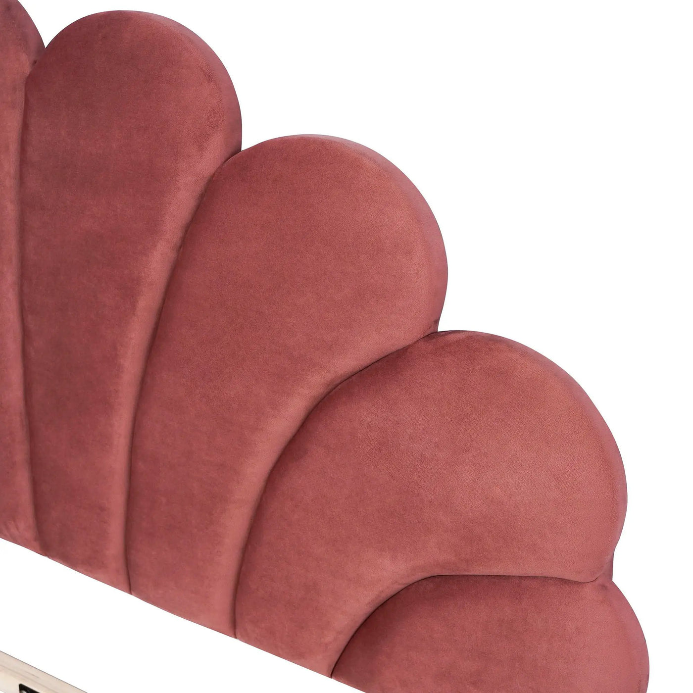 Upholstered Platform Bed With Flower Pattern Headboard by HouseOfZazla
