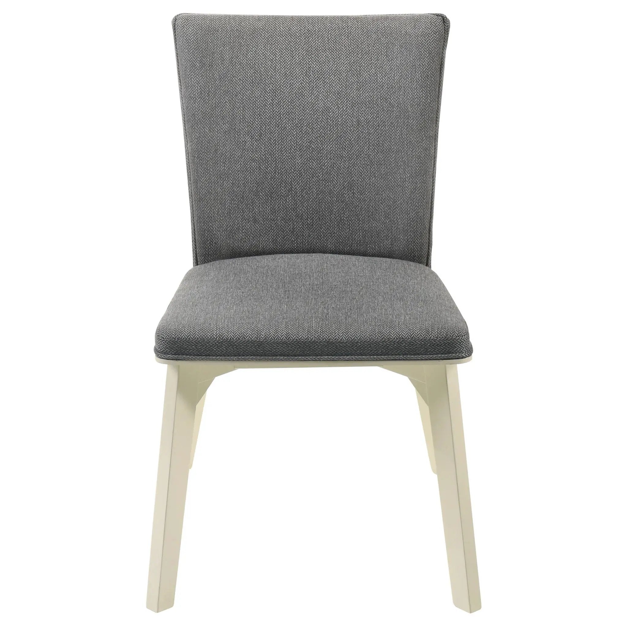 Biloxi Upholstered Dining Side Chair Grey (Set of 2) by Unique Piece Furniture