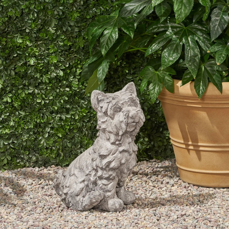 Cricket Dog Cast Stone Garden Statue by HouseOfZazla