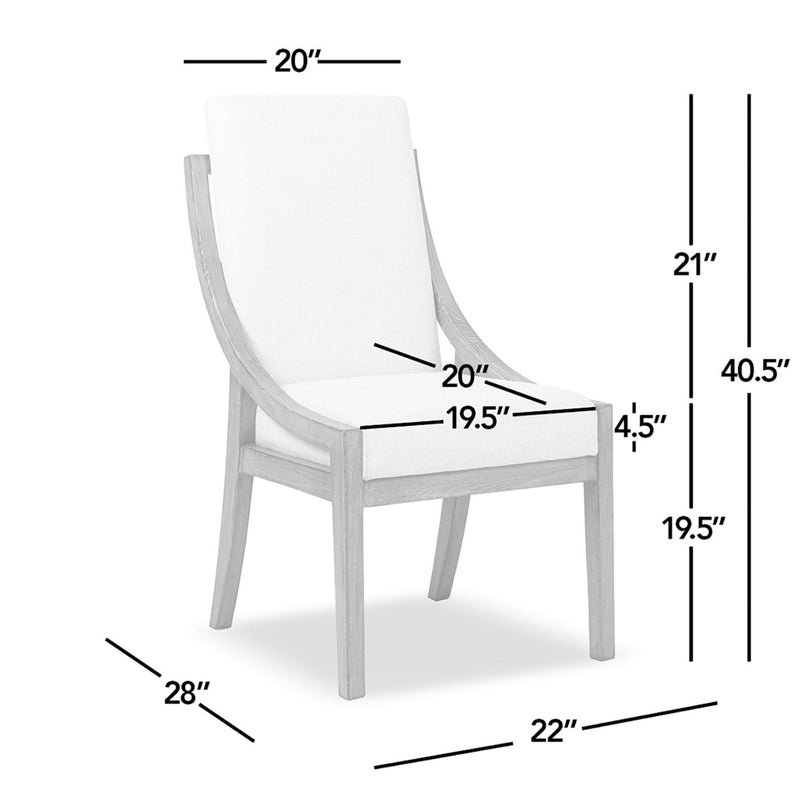 Lennox - High Back Upholstered Dining Chair (Set of 2) - Light Beige by HouseOfZazla