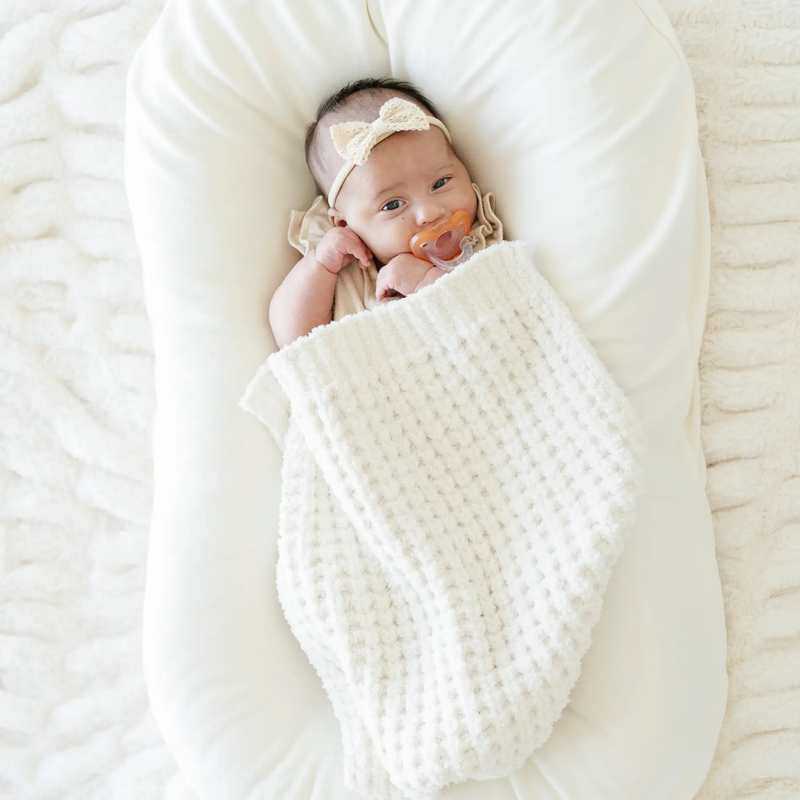 Waffle Knit Mini Blankets by HouseOfZazla