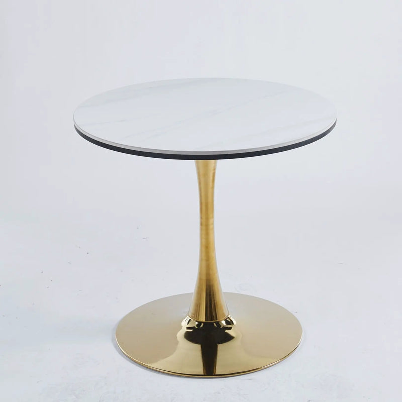 Tulip Table Mid-Century Dining Table With Round Table Top, Pedestal Dining Table, End Table Leisure Coffee Table by HouseOfZazla