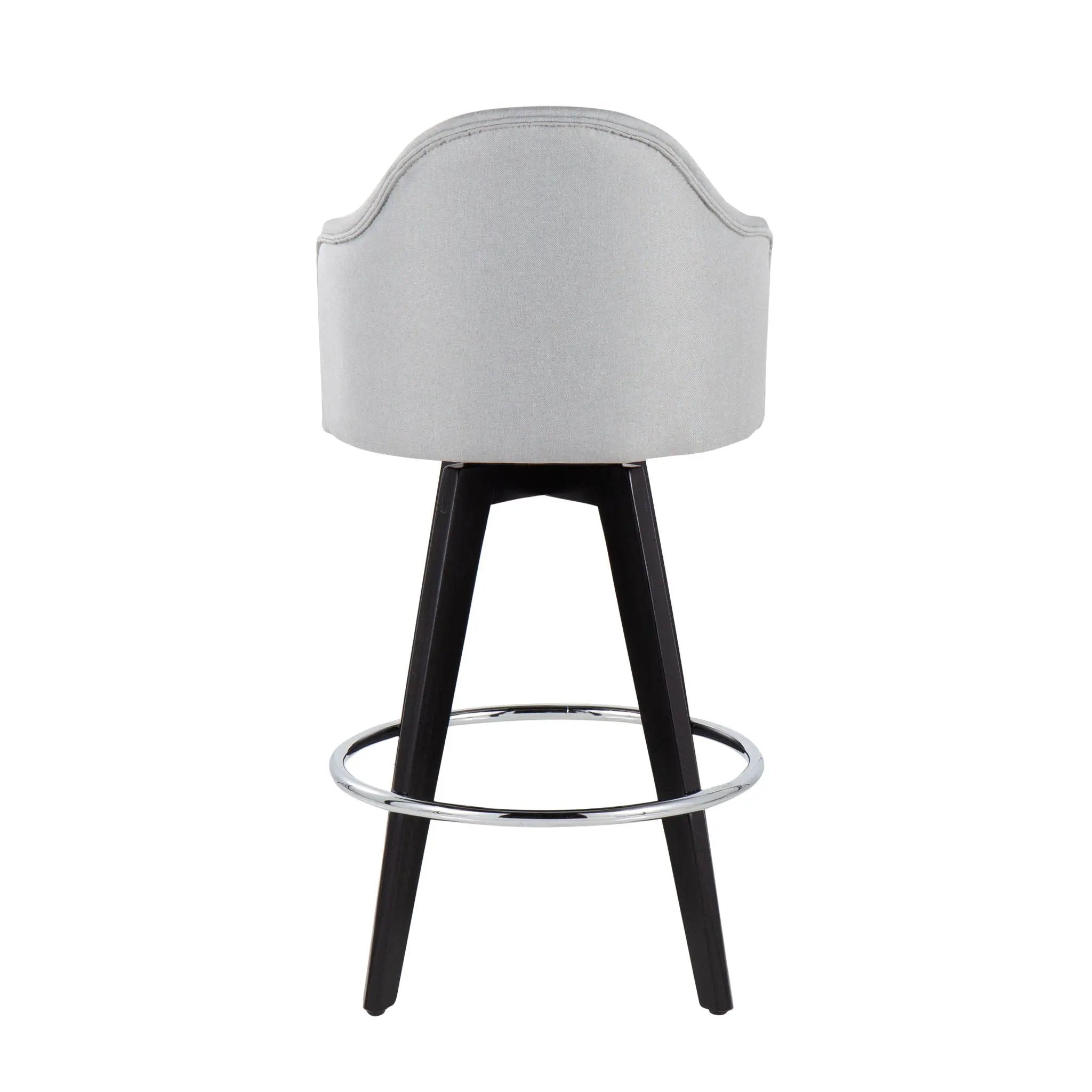 Ahoy - Contemporary Fixed Height Counter Stool With Round Footrest (Set of 2) by HouseOfZazla