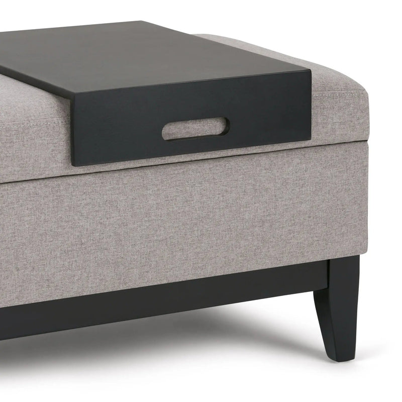 Oregon - Contemporary Storage Ottoman Bench With Tray by Unique Piece Furniture