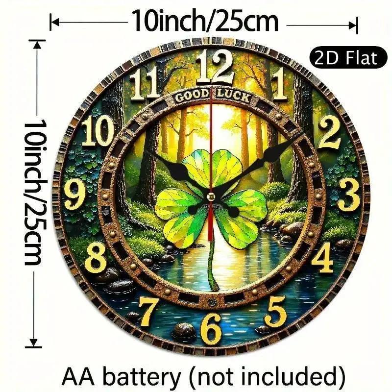 Wall Clock - Silent Wooden Round by House Of Avana