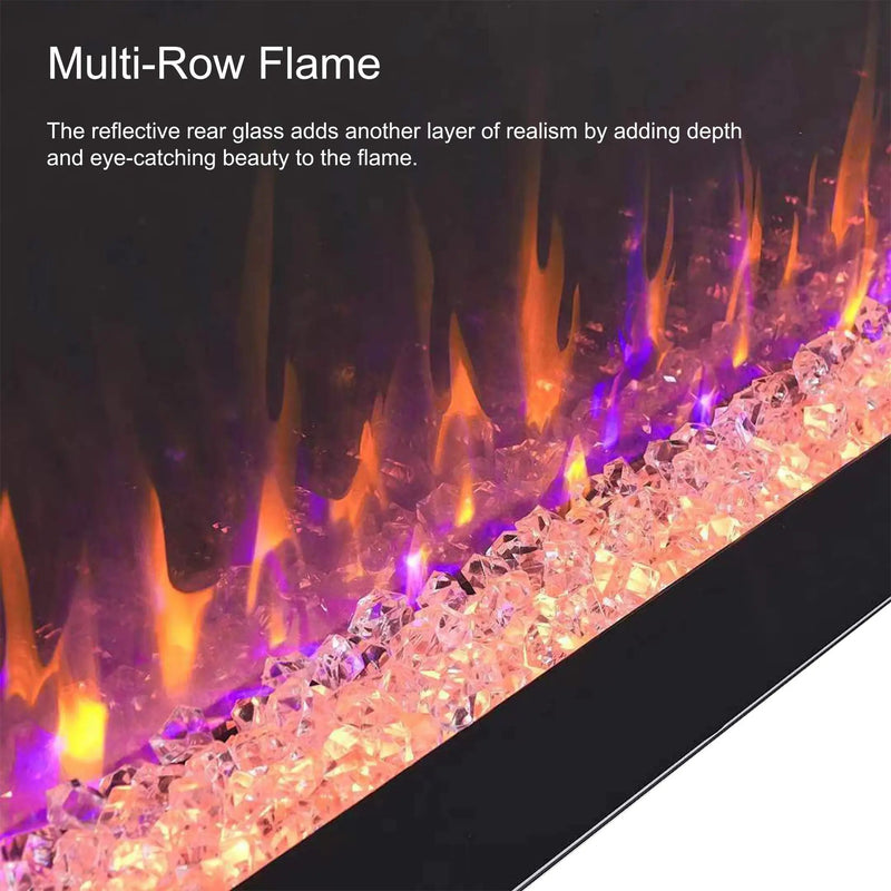 Electric Fireplace, Recessed And Wall Mounted Fireplace by HouseOfZazla