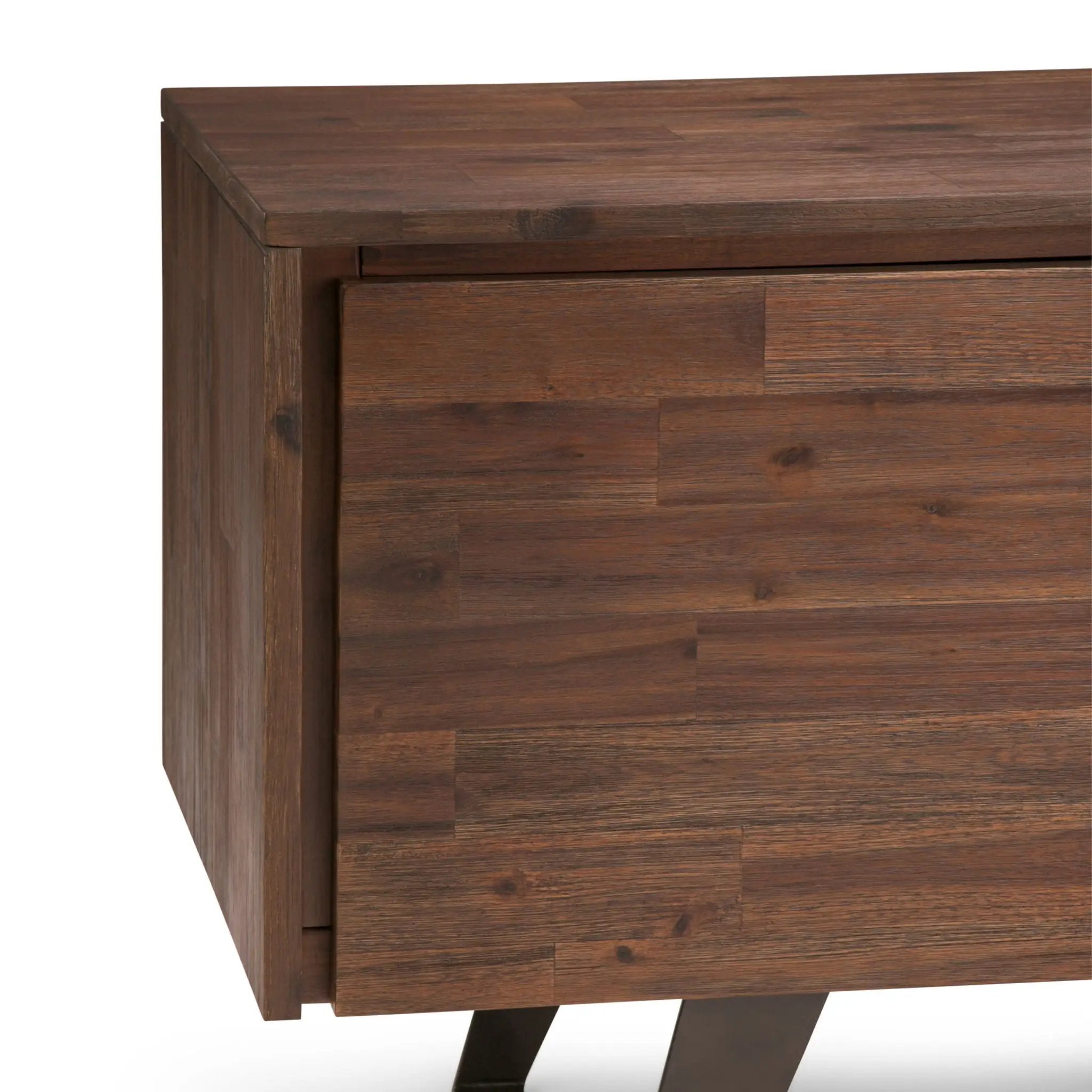 Lowry - TV Media Stand - Distressed Charcoal Brown by Unique Piece Furniture