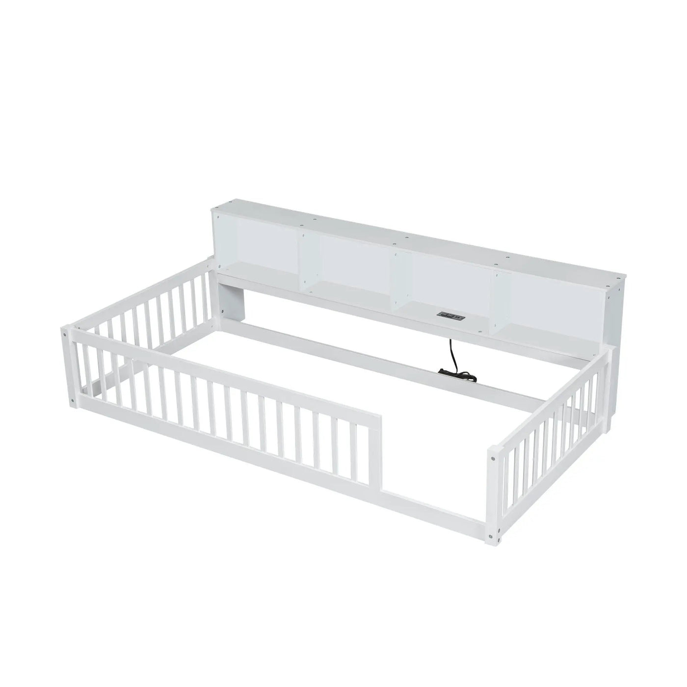 Floor Bed With Storage Cabinets And USB Ports by HouseOfZazla