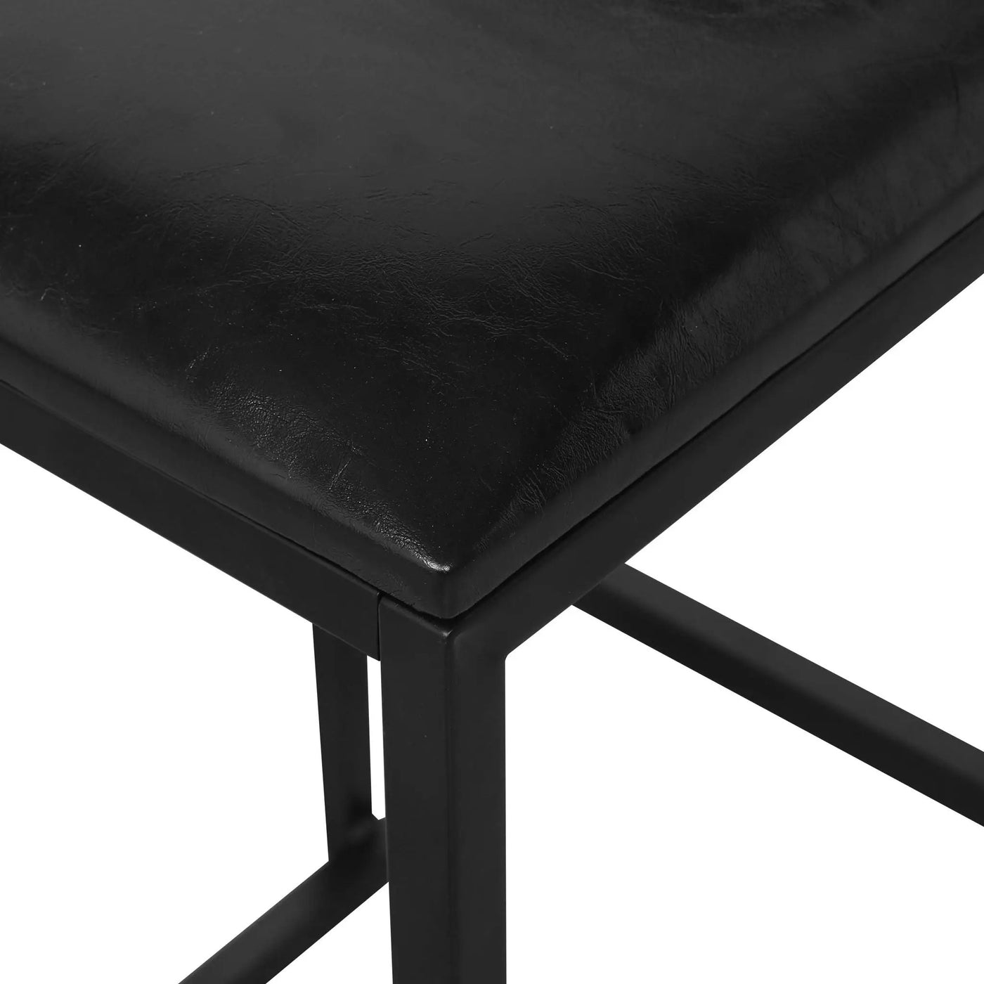 Elegant Bar Stool Set With Backrest And Footrest, Counter Height (Set of 2) by HouseOfZazla