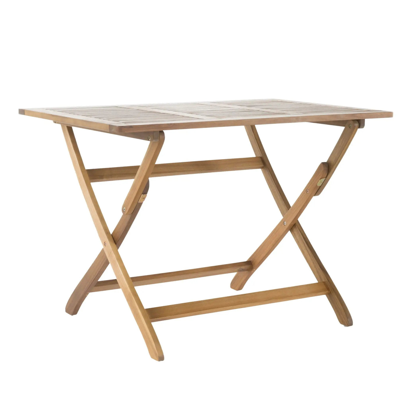 Blissique Outdoor Foldable Wood Dining Table With Slat Design by HouseOfZazla