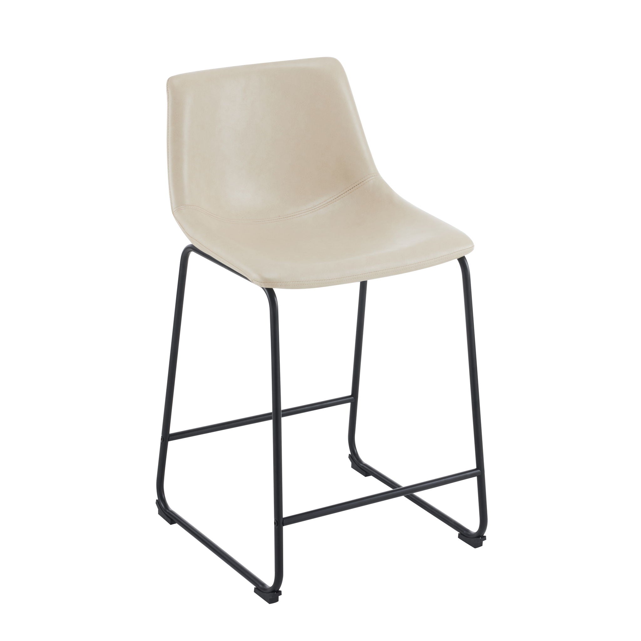 Vintage Style Armless Industrial Counter Stool Set of 2 by HouseOfZazla