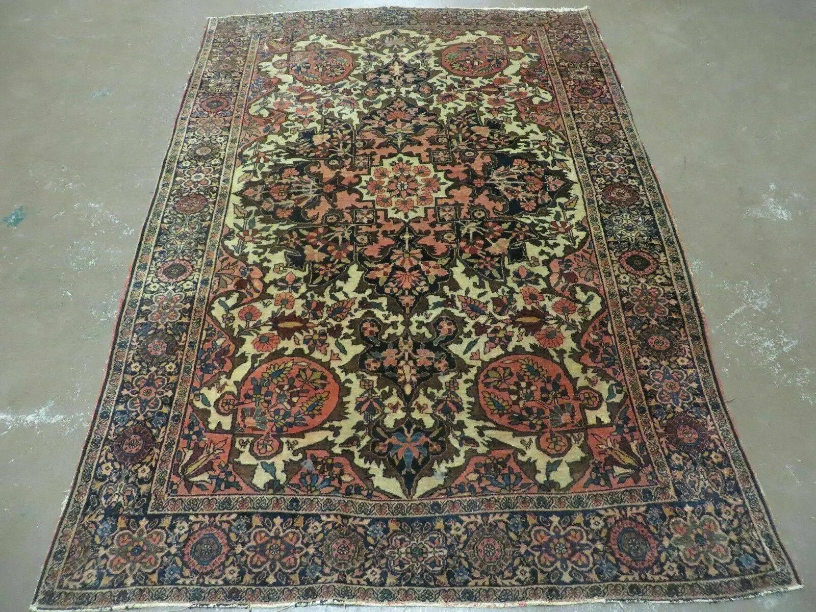 4' X 6' Antique Ultra Fine Handmade India Floral Oriental Wool Rug Carpet Nice by Jewel Rugs