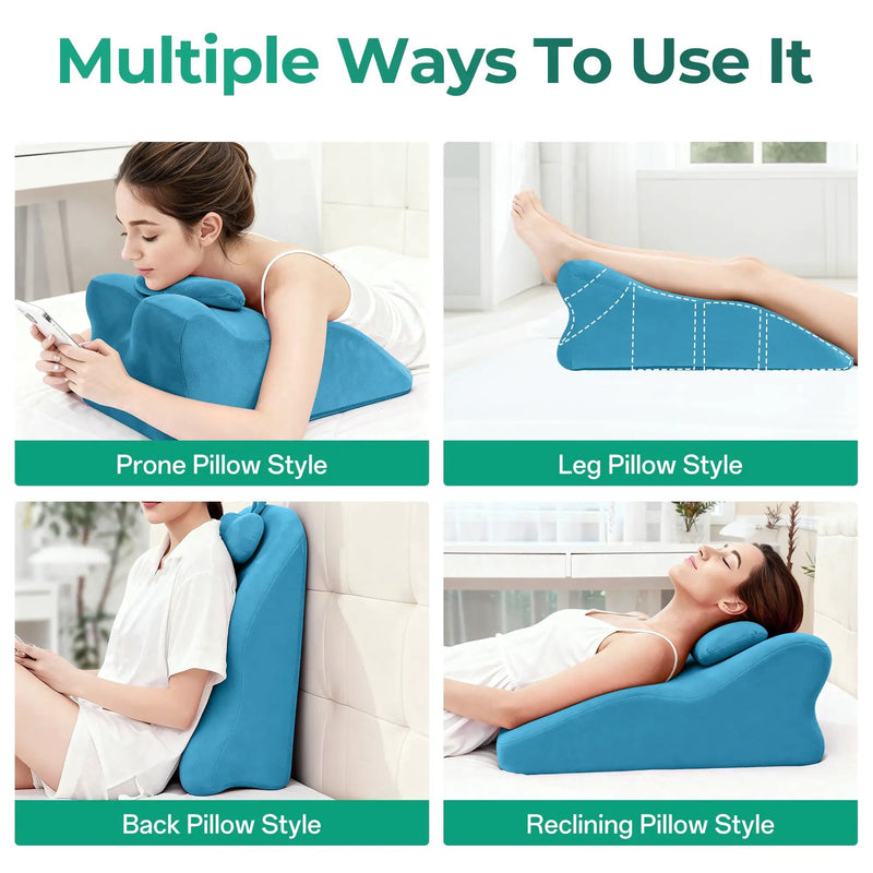 Ergonomic Spinal Posture Support & Multi-Functional Bed Pillow by HouseOfZazla