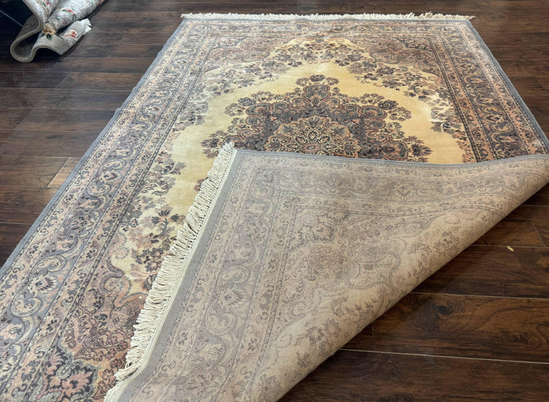Belgium Power Loomed Wool Rug 6.9 x 9.6, Vintage Oriental Carpet by Jewel Rugs