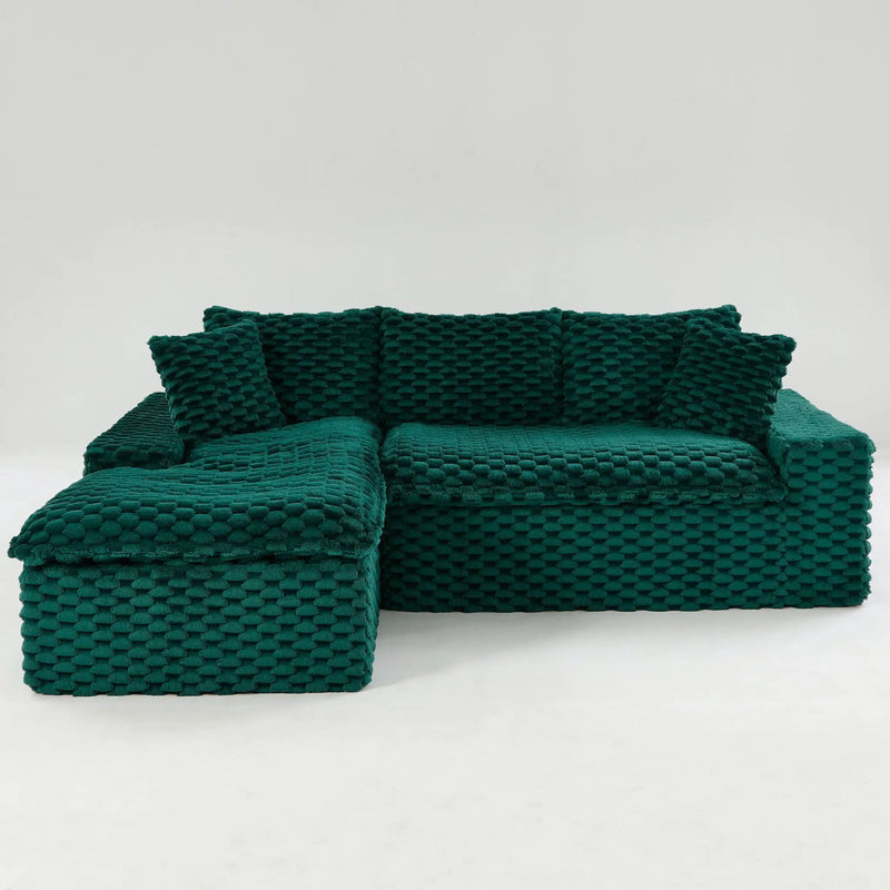 Modular Sofa, Convertible Twin Seat With Chaise Lounge by Unique Piece Furniture