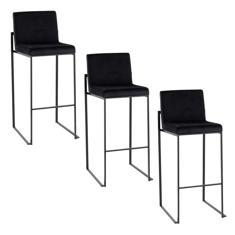 Fuji - Contemporary High Back Barstool Elegant Design by HouseOfZazla