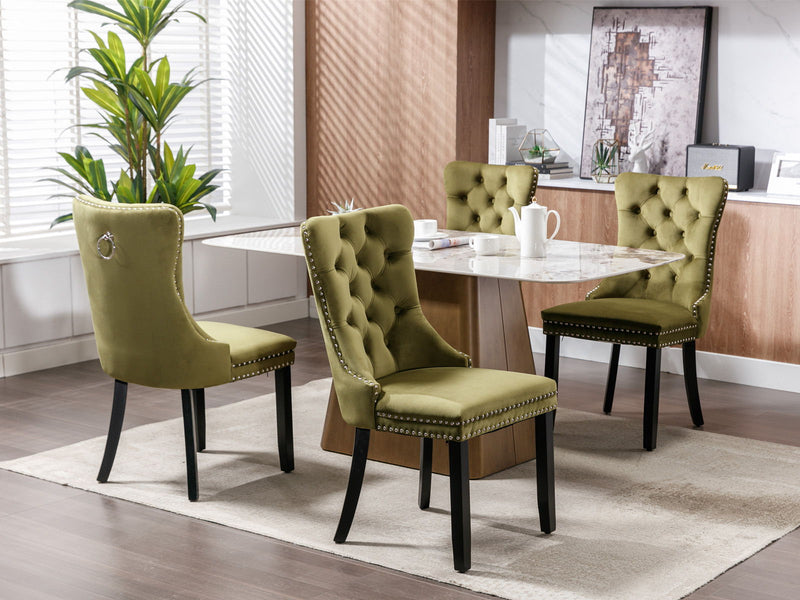 Nikki - High-End Tufted Dining Chair (Set of 2) by HouseOfZazla