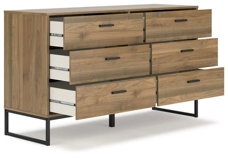 Deanlow - Six Drawer Dresser - Honey by Unique Piece Furniture