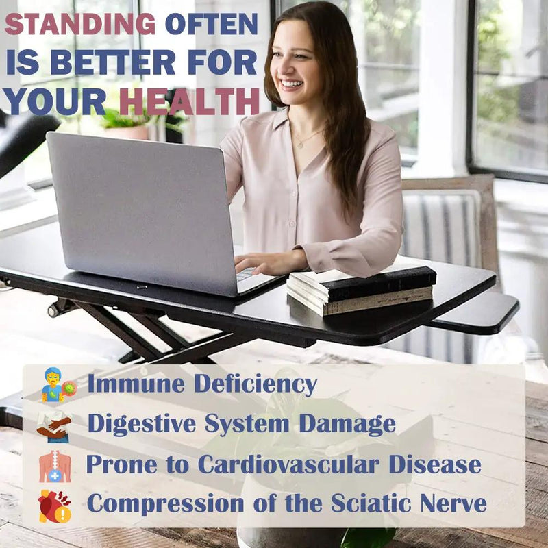 32 Inch Height Adjustable Desk Converter by HouseOfZazla
