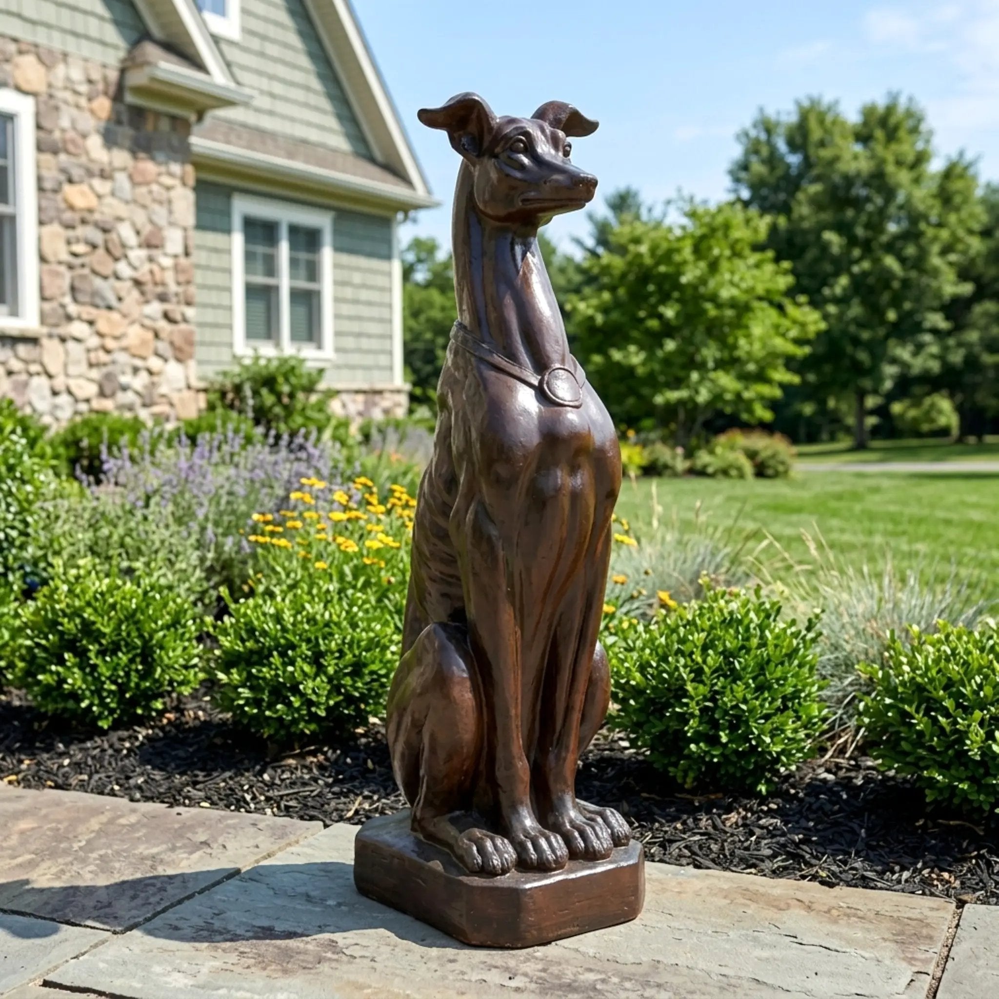 Greyhound Dog Statue by HouseOfZazla