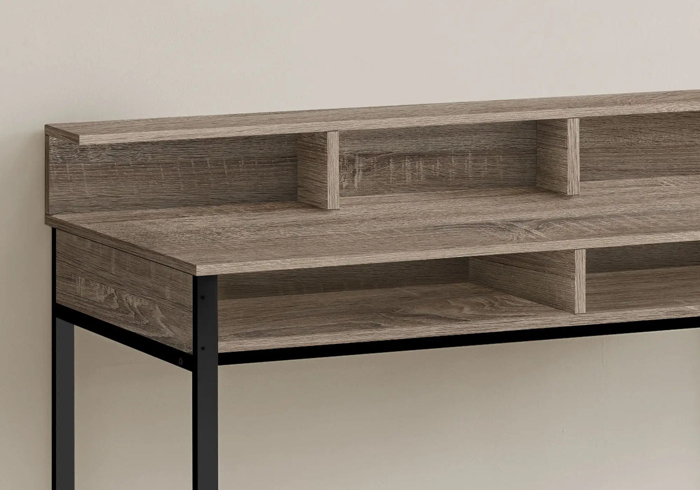 Computer Desk for Home Office with Standing Storage Shelves by HouseOfZazla