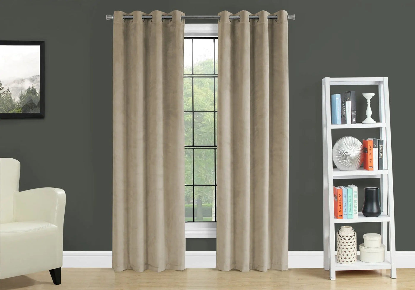 2 Pieces Set Room Darkening Curtain Panels with Grommet by HouseOfZazla