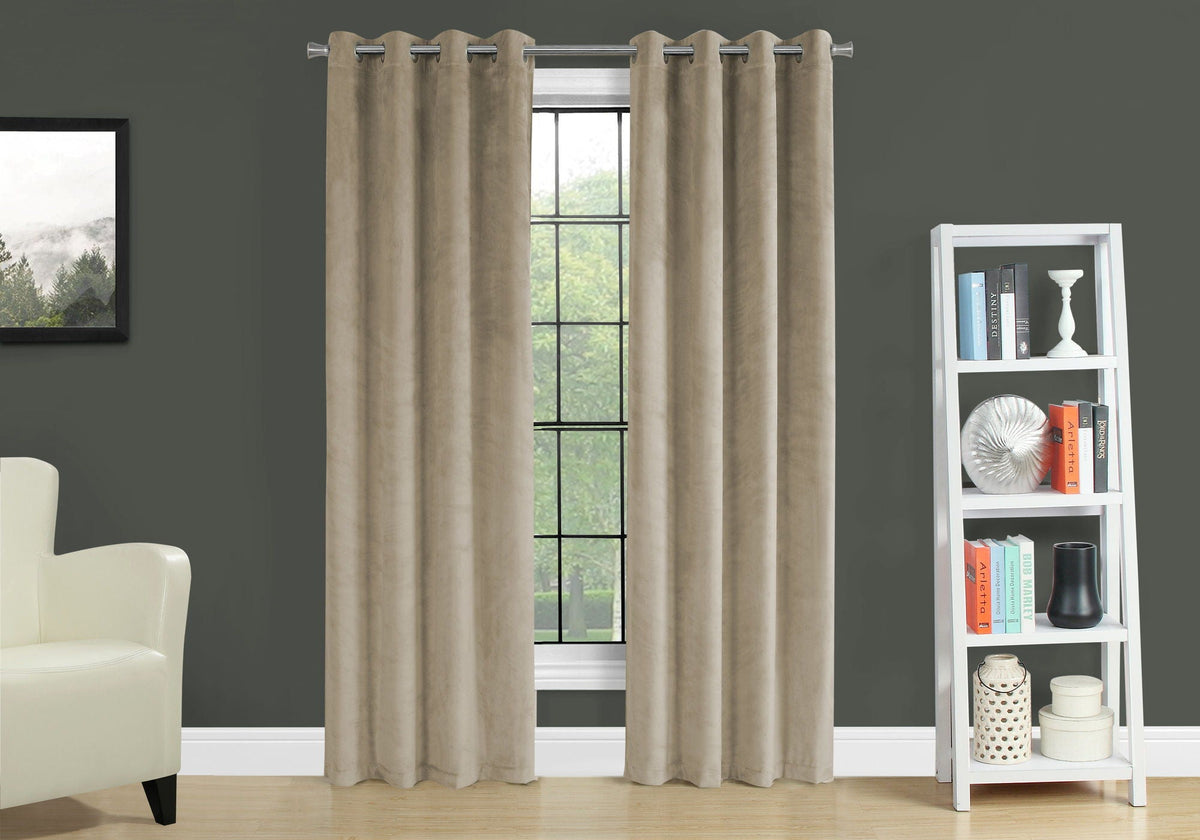 2 Pieces Set Room Darkening Curtain Panels with Grommet, photo 17 of 28