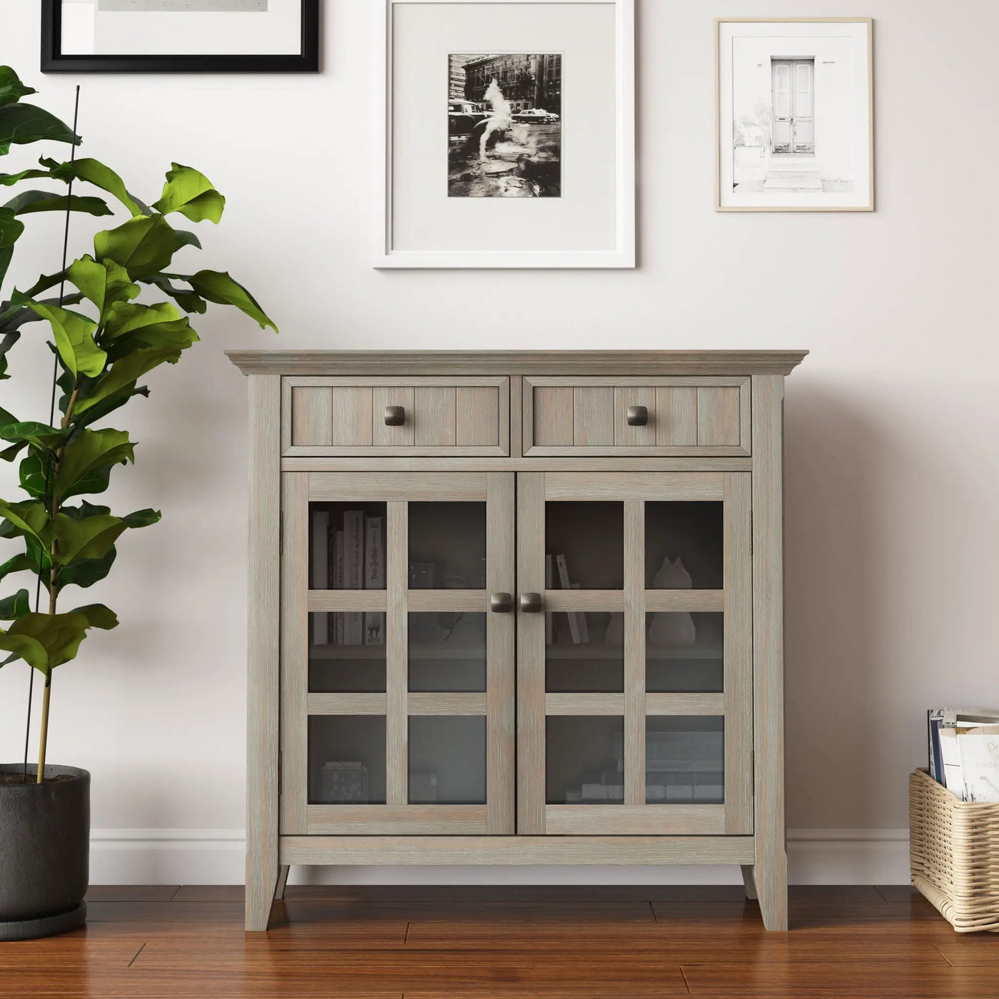 Acadian - Handcrafted Entryway Storage Cabinet by Unique Piece Furniture