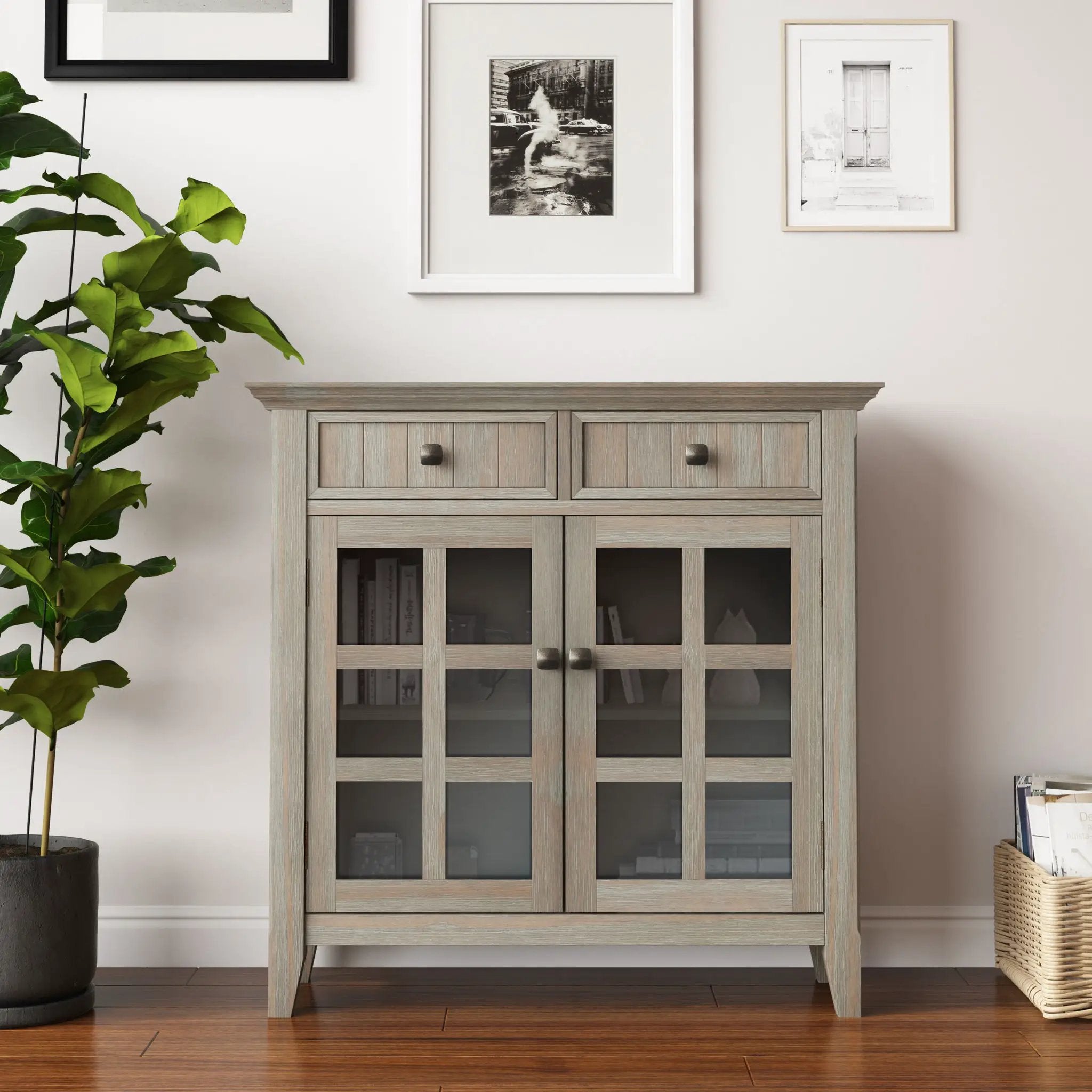 Acadian - Handcrafted Entryway Storage Cabinet by Unique Piece Furniture