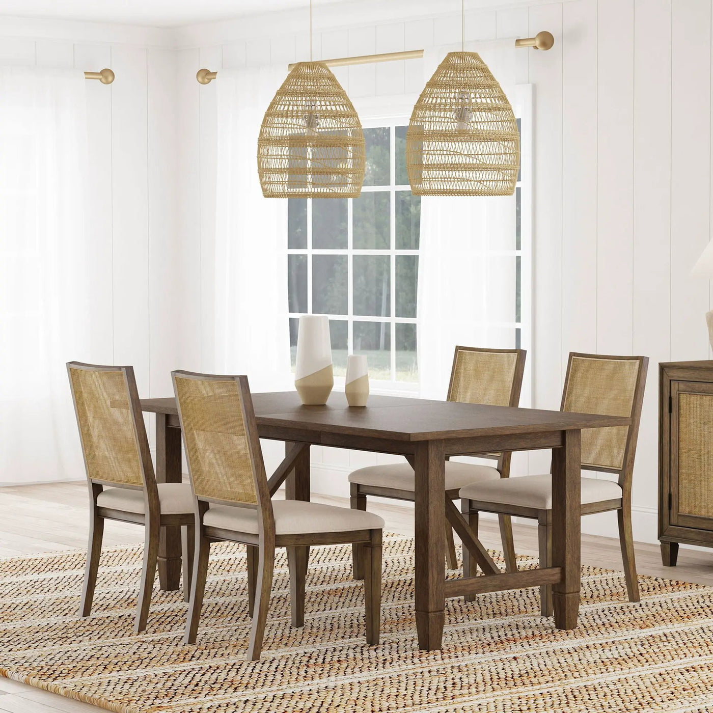 Jamie - Rectangular Dining Table Set by HouseOfZazla
