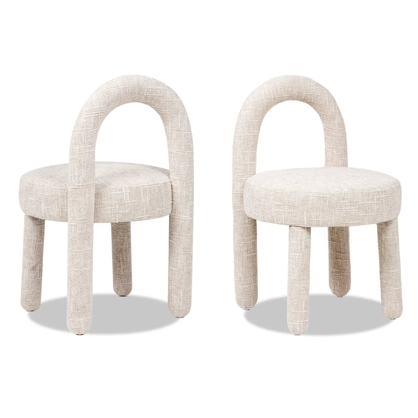 Penny Round Arched Fully Upholstered Dining Side Chair, Set of 2 by HouseOfZazla