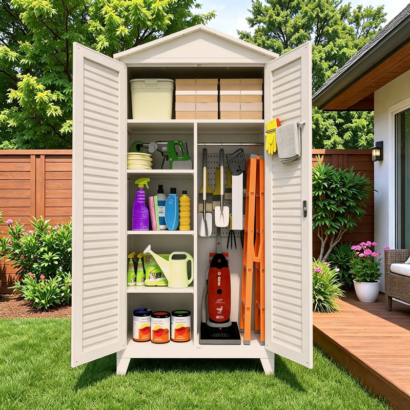 Spire79.1'' Tall Metal Tool Storage Cabinet by HouseOfZazla