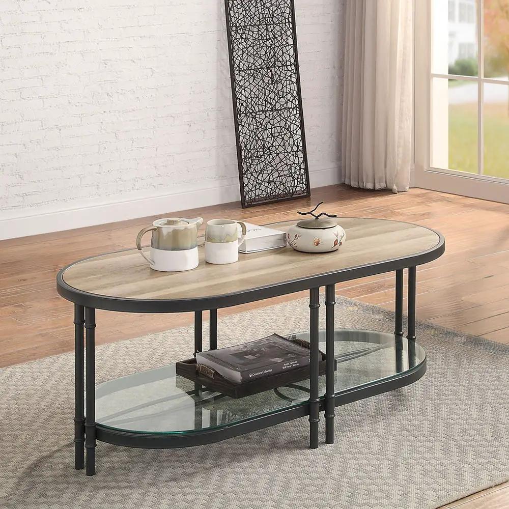 Brantley - Coffee Table - Oak & Sandy Black by Unique Piece Furniture