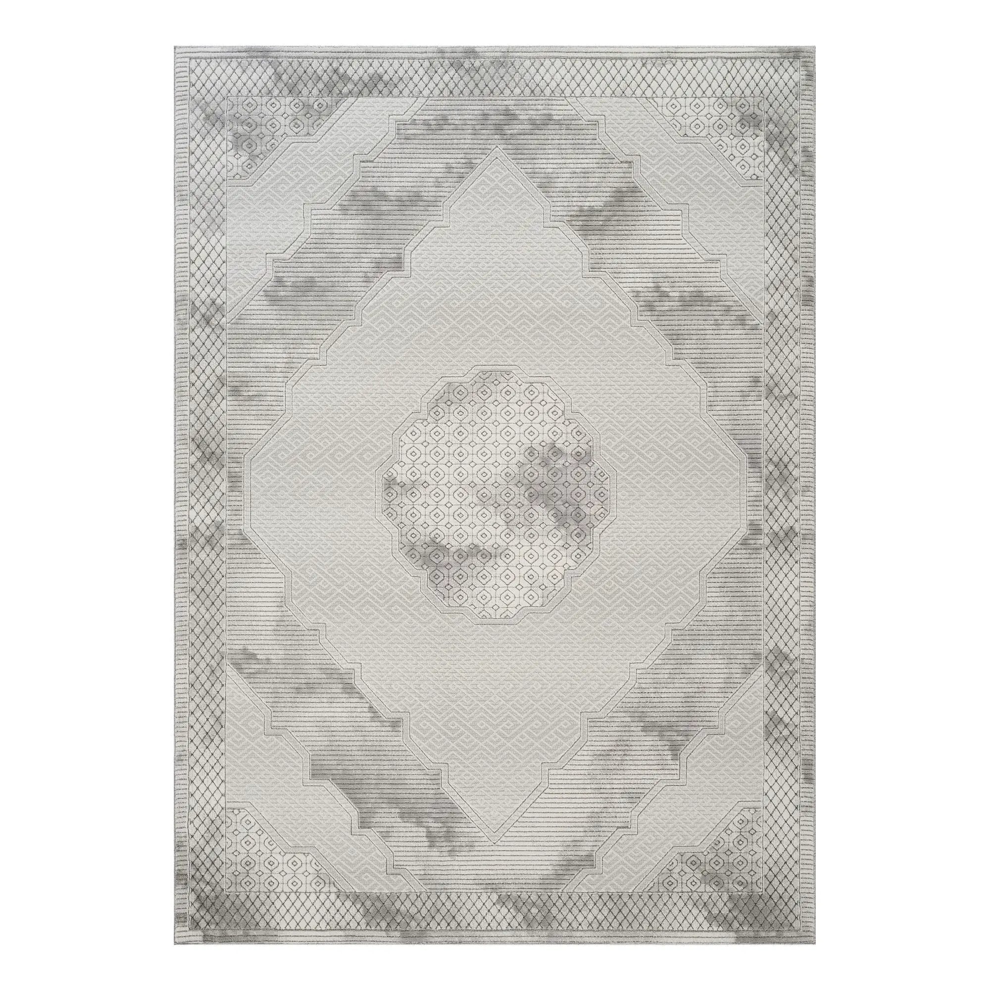 Geometrix - Medallion Rug With Geometric 3D Effect by HouseOfZazla