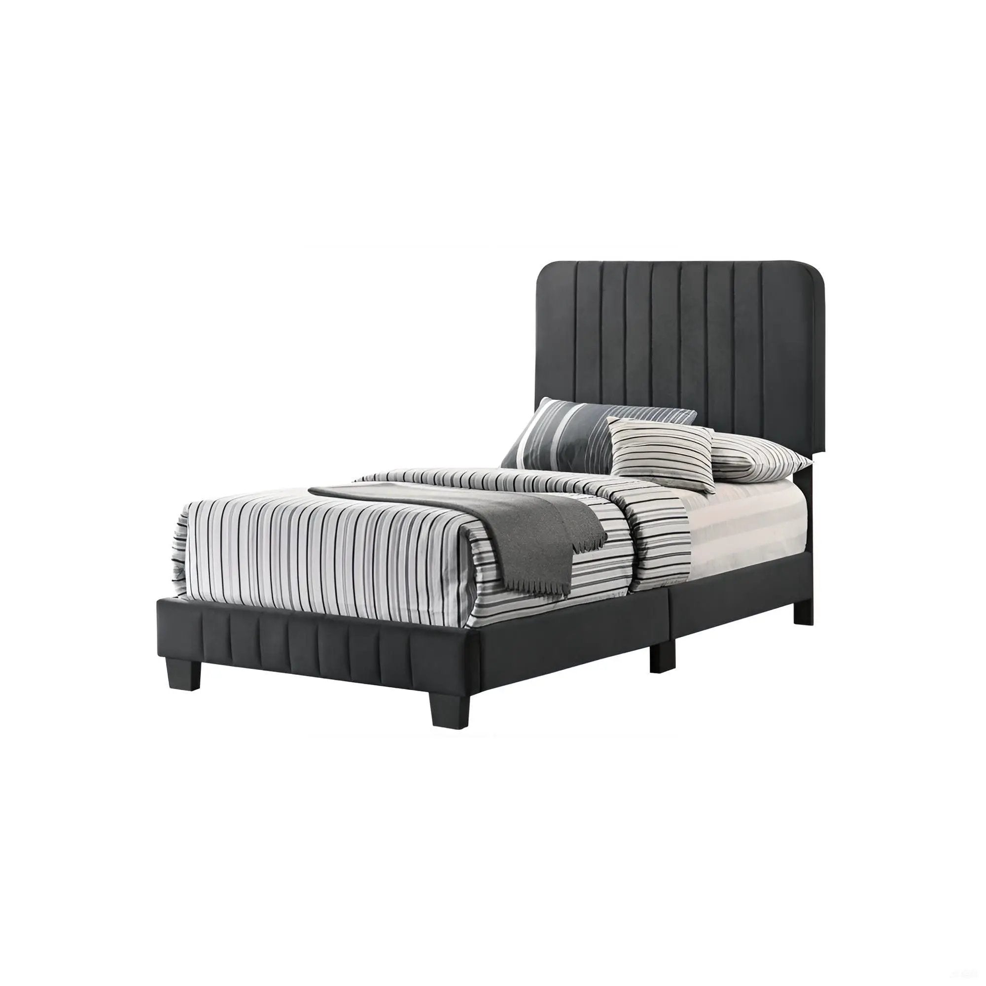 Channel Tufted Bed by Unique Piece Furniture