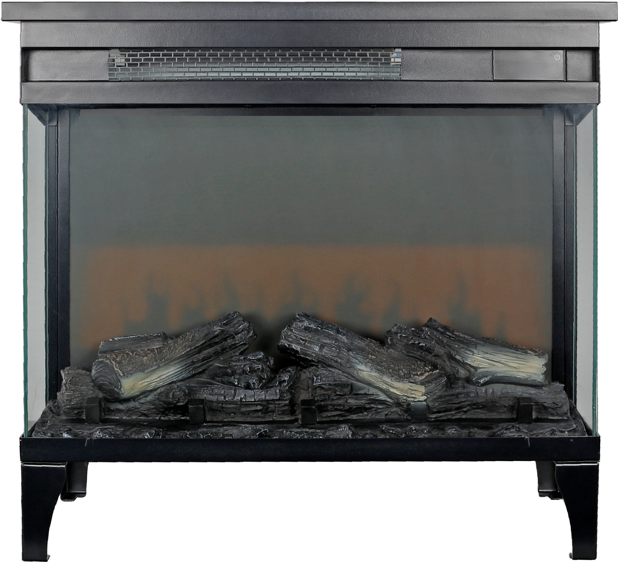 24 Inch Three-Sided Glass Electric Fireplace by HouseOfZazla