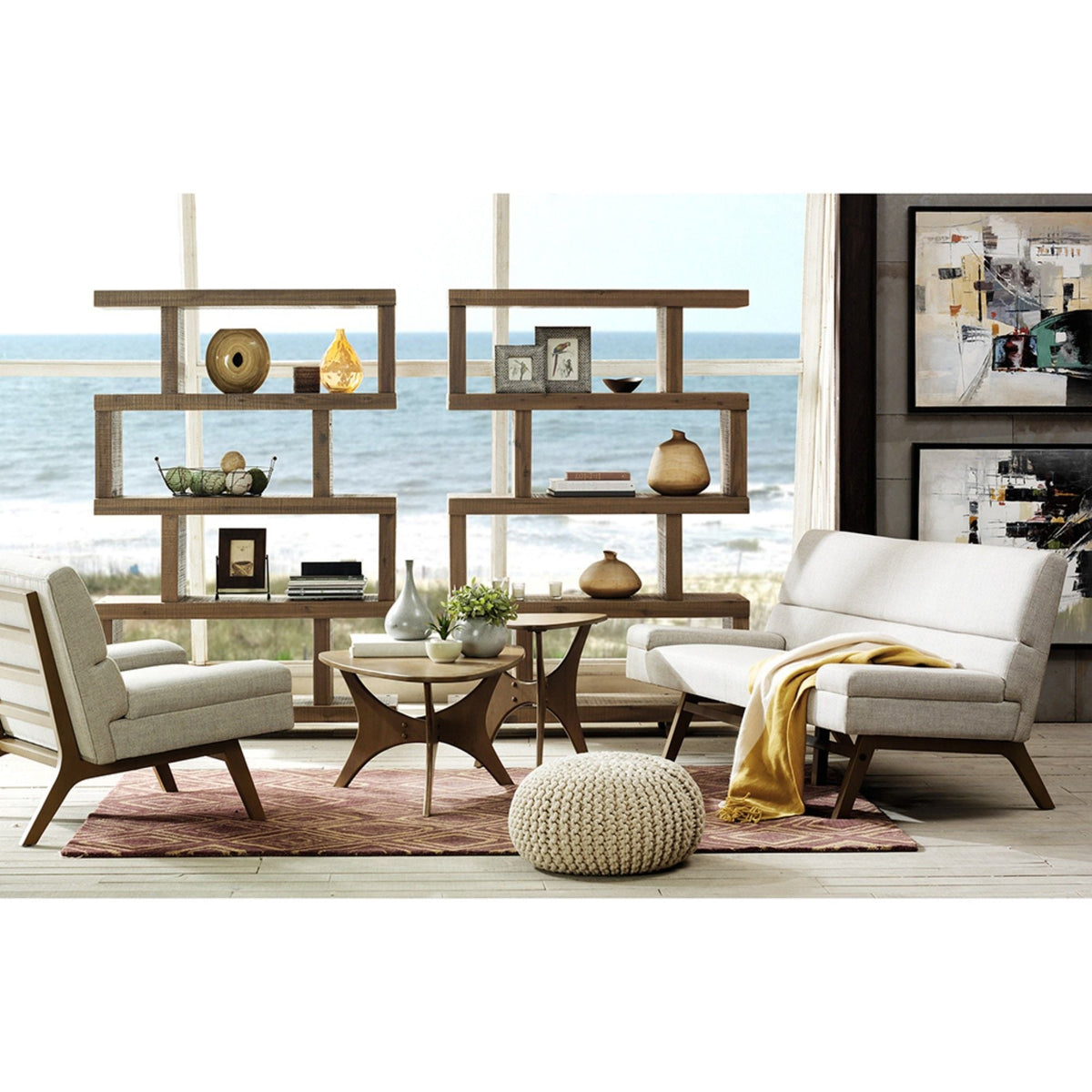 Triangle Side Table with Wood Veneer Top - Dark Brown or Light Brown, photo 13 of 27