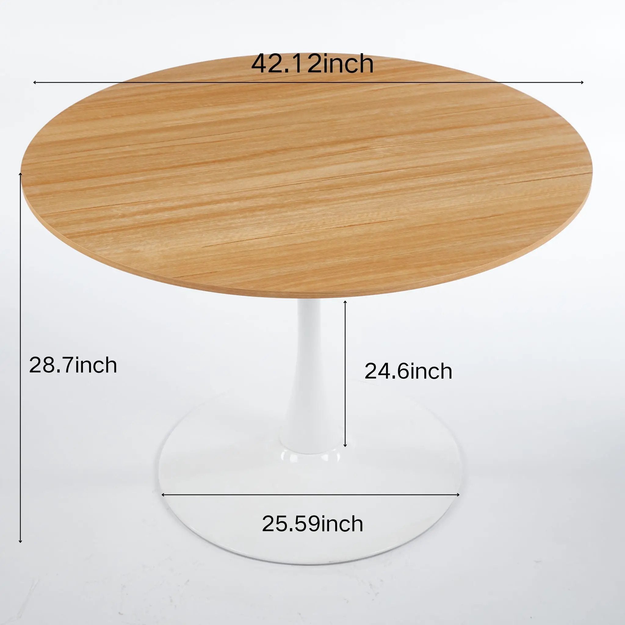 Mid-Century Tulip Dining Table With Round Top by Unique Piece Furniture