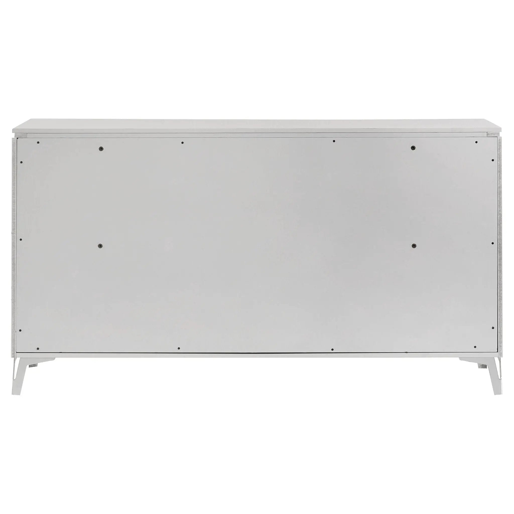 Cassia 6-drawer Bedroom Dresser Cabinet White High Gloss by Unique Piece Furniture