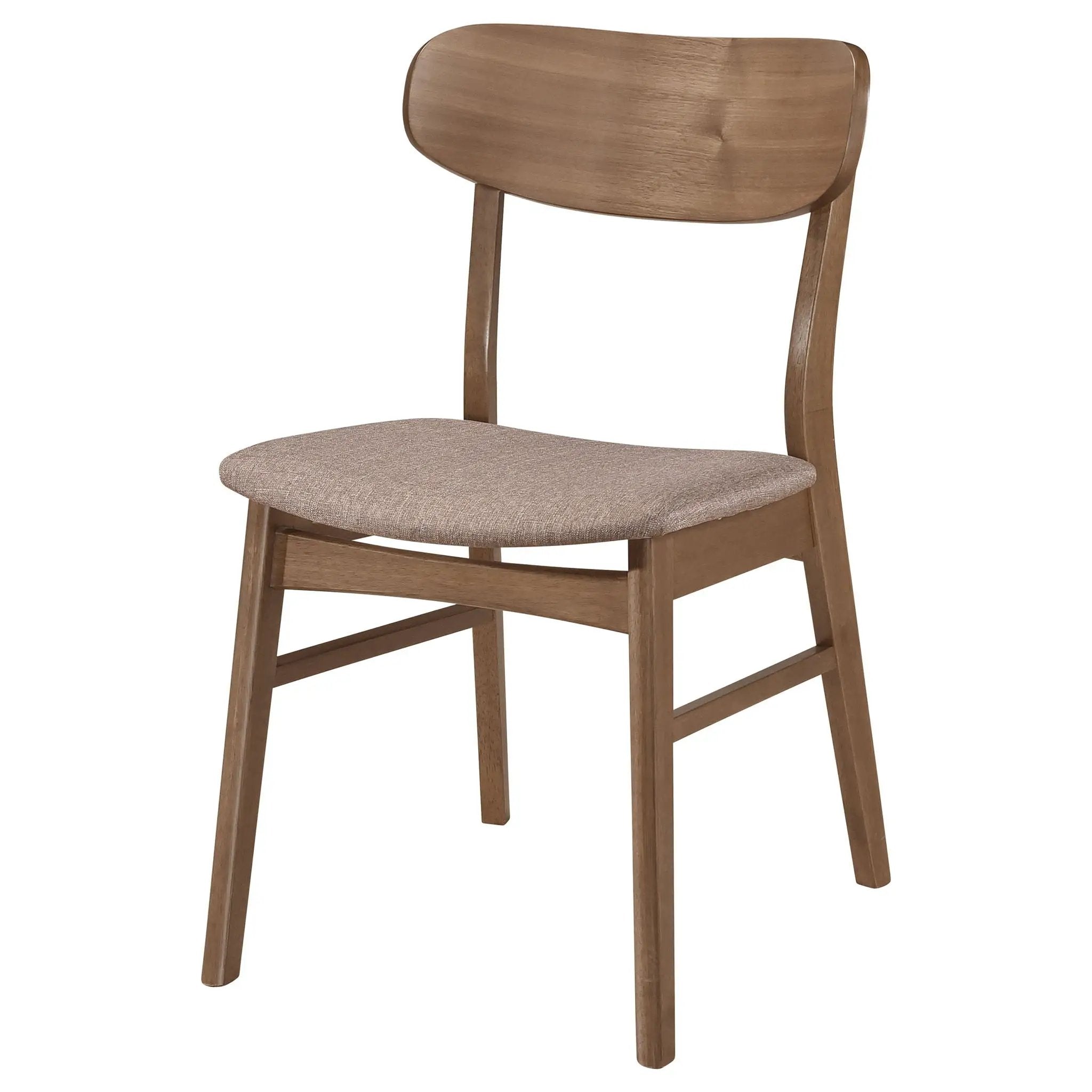 Dortch Dining Side Chair Walnut and Brown (Set of 2) by Unique Piece Furniture
