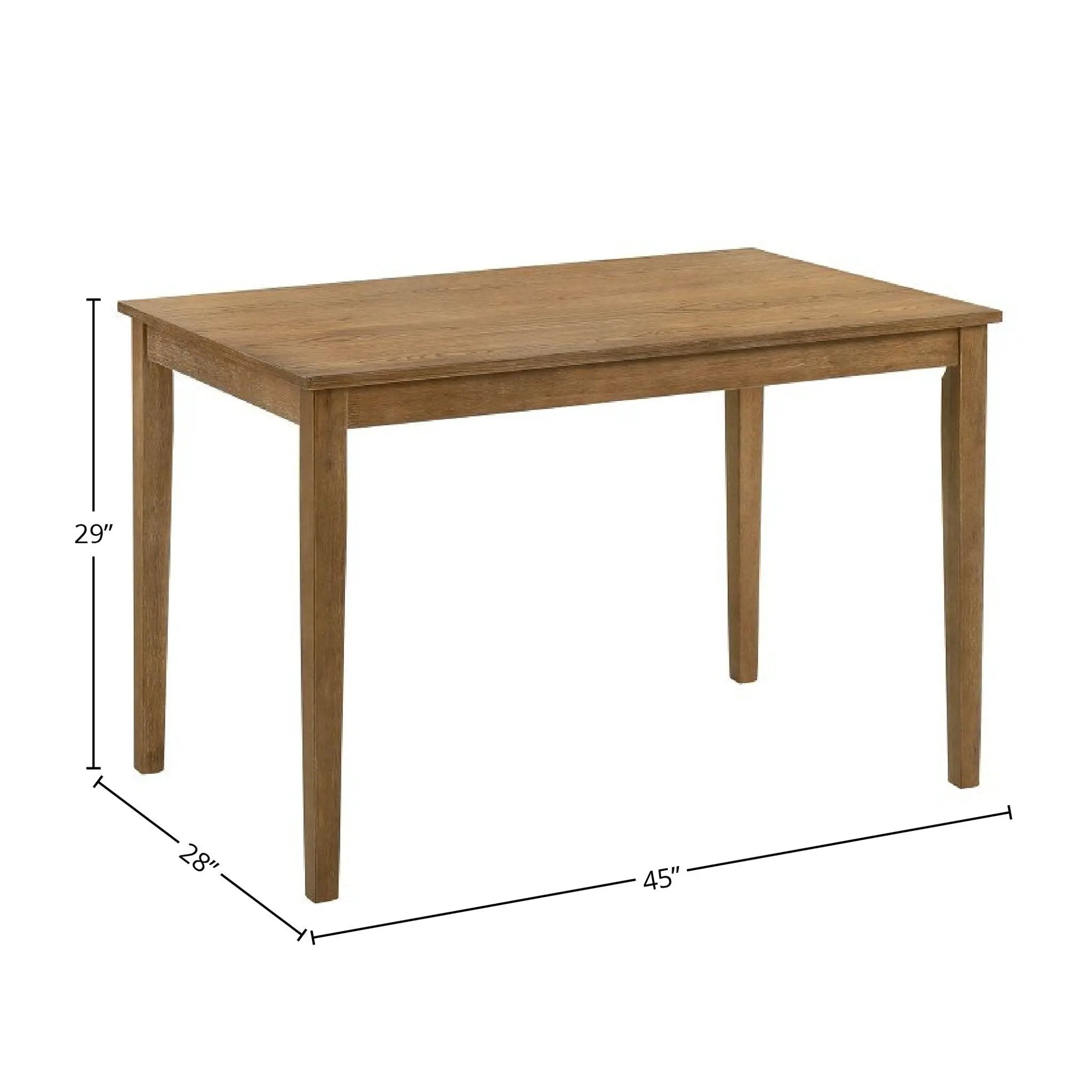 Kayee - 5 Pieces Pack Dining Set - Weathered Oak by Unique Piece Furniture