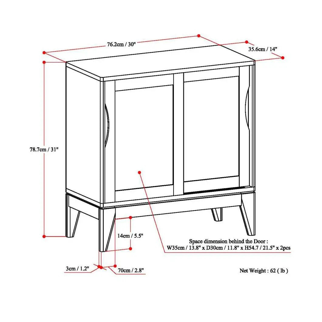 Harper - Low Storage Handcrafted Cabinet by HouseOfZazla