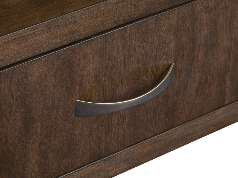 McPherson - Demilune Sofa Table - Burnt Umber by Unique Piece Furniture