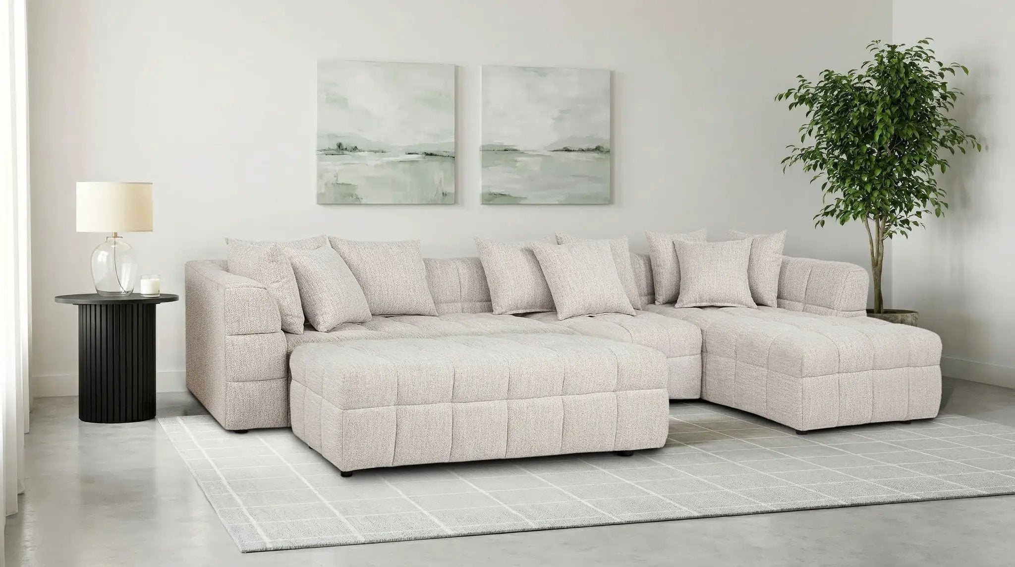 Amara 4-Piece Upholstered Sectional Sofa by Unique Piece Furniture