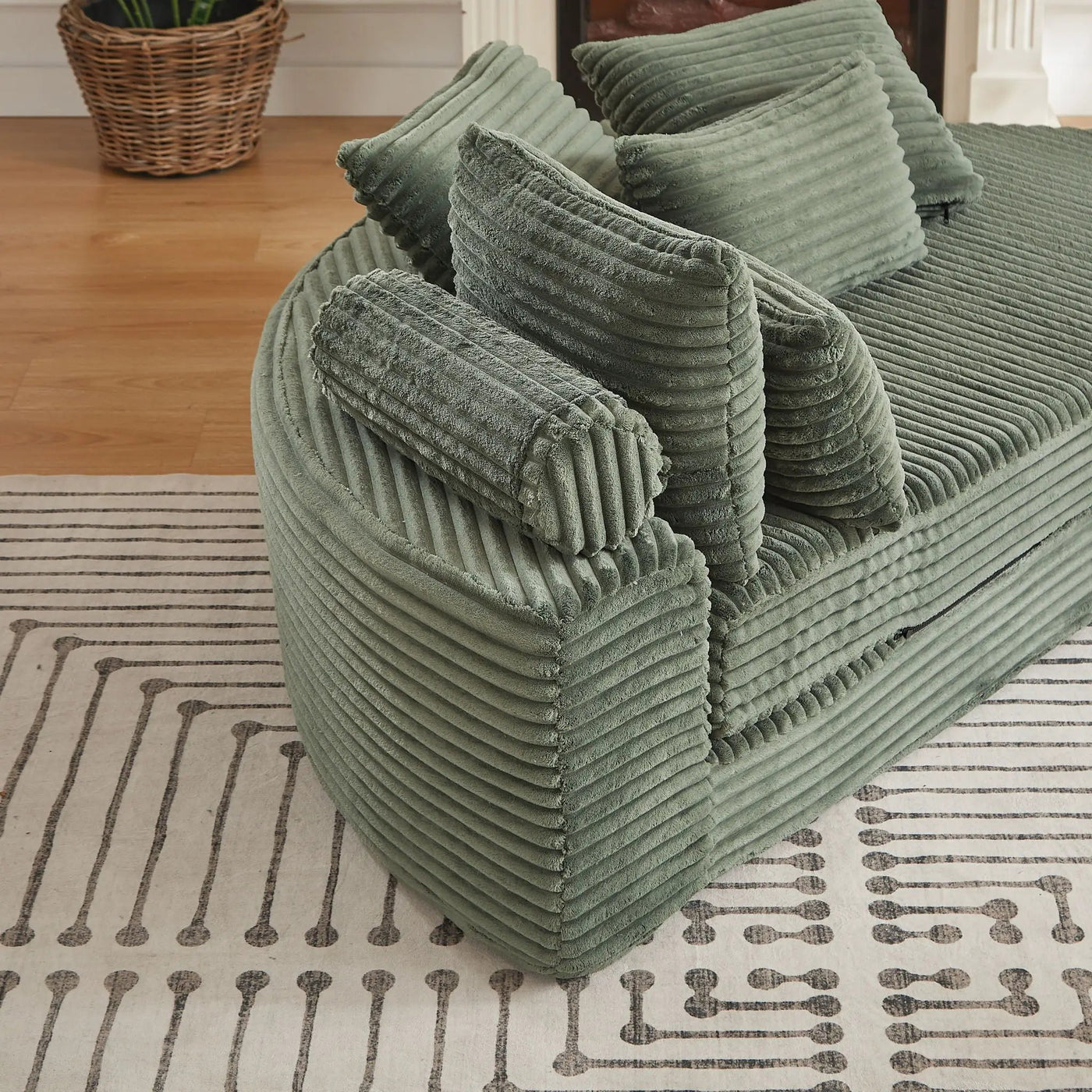 Semi Circular 2 In 1 Sofa Bed With Neck Pillow by HouseOfZazla