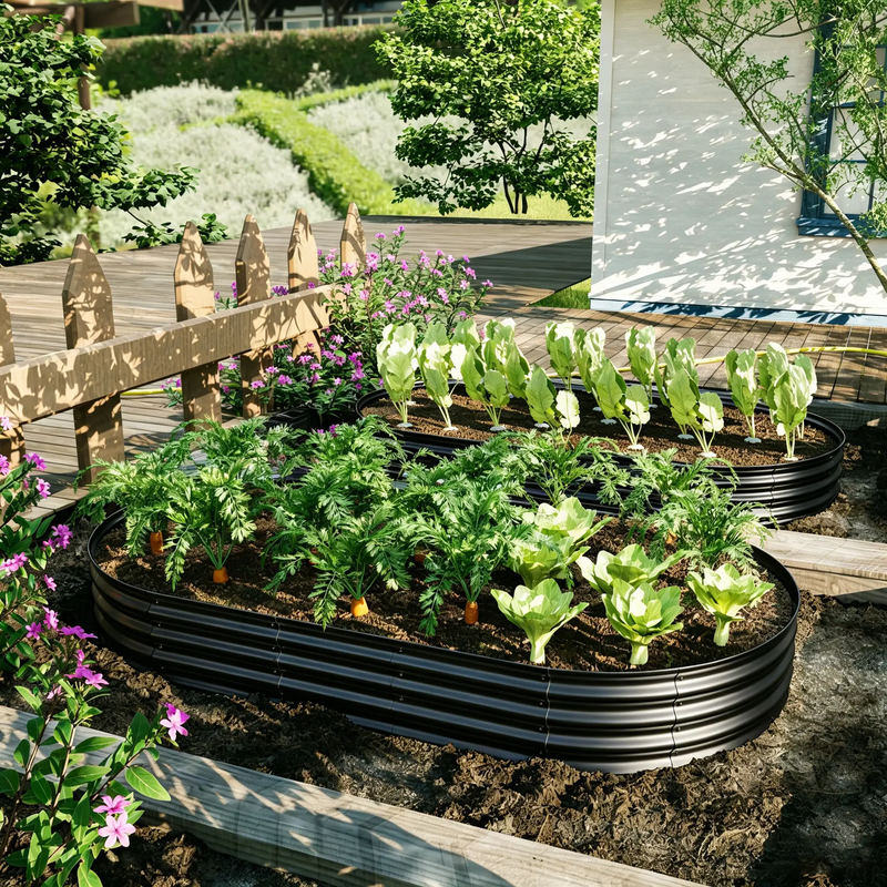 Galvanized Raised Garden Bed 8x4x1ft by HouseOfZazla