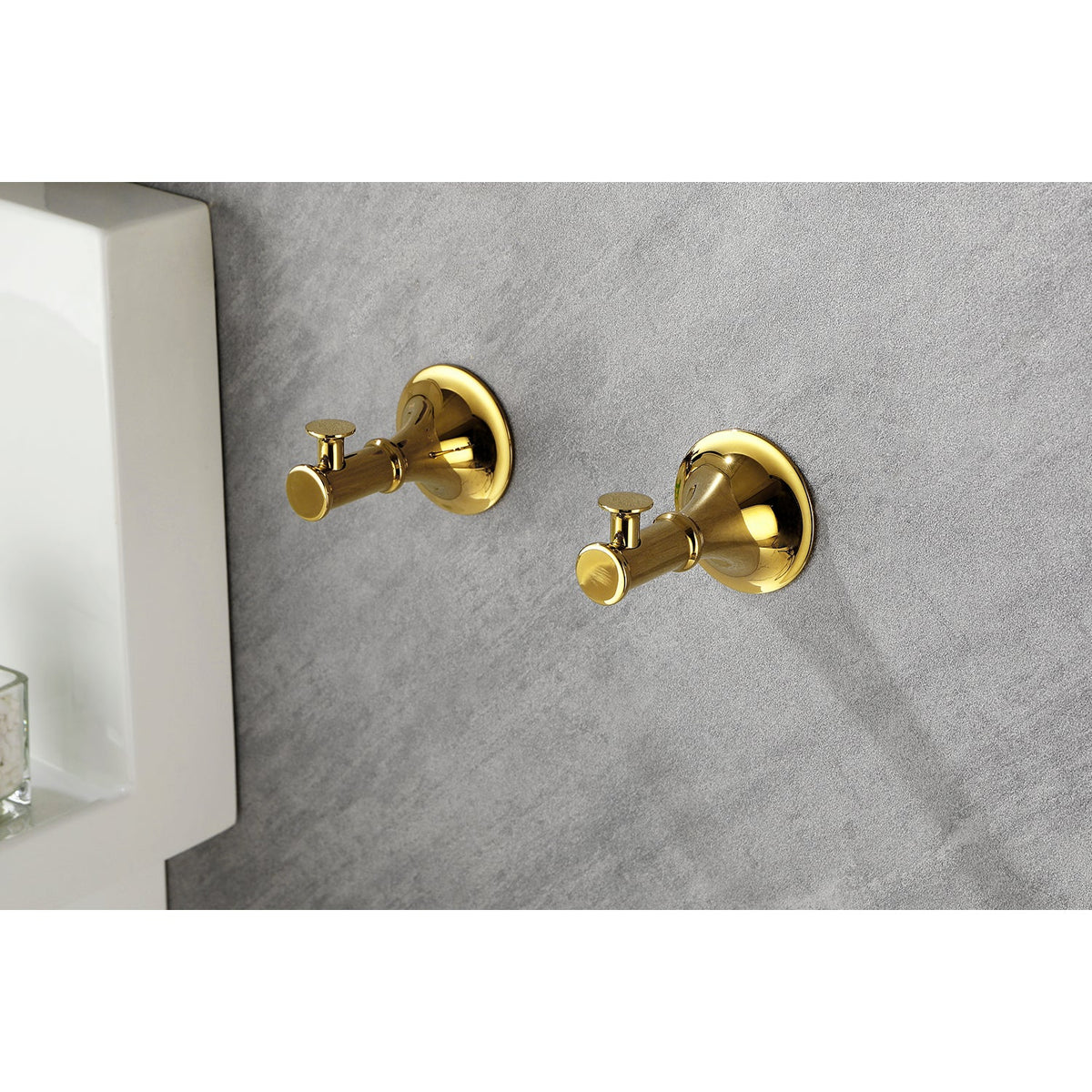 6 Piece Bathroom Accessories Set with Brass Construction - Gold, Matte Black, Brushed Gold, photo 4 of 10