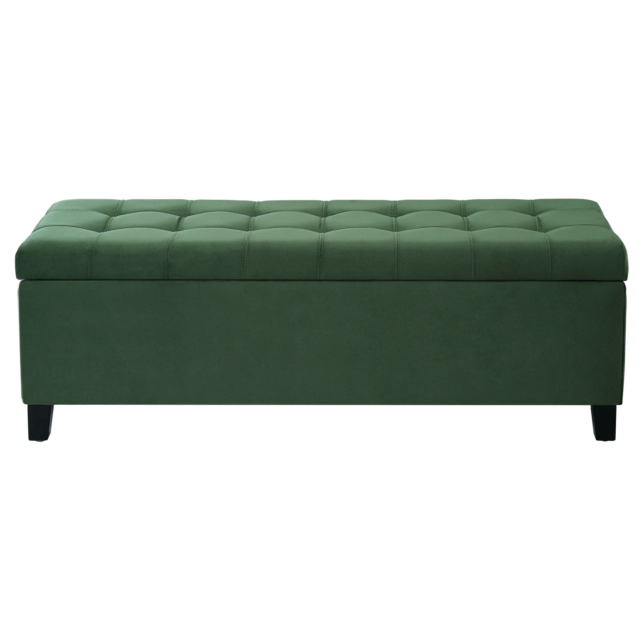 Upholstered Storage Ottoman Bench, Foot Rest For Bedroom by HouseOfZazla