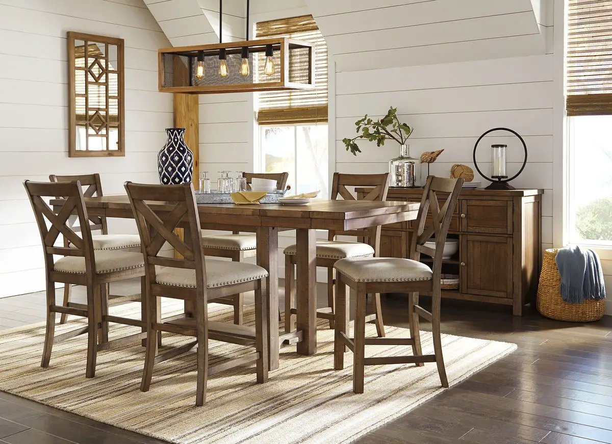 Moriville - Rectangular Dining Table Set - Counter Height by Unique Piece Furniture